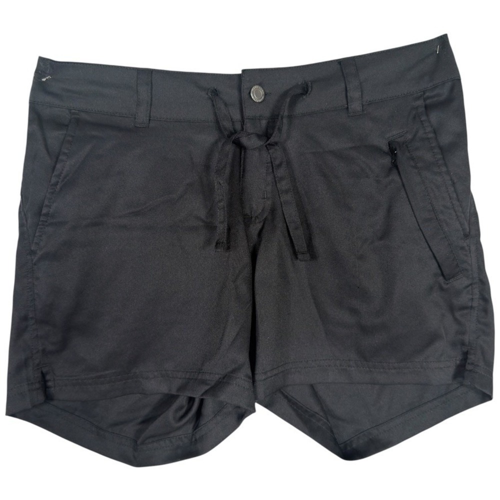 Magellan Outdoors Women's Black Drawstring Zip Pocket Shorts Size S
